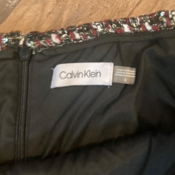 Calvin Klein Tweed Pencil Skirt - Picture 3 of 3